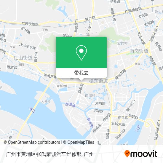 广州市黄埔区张氏豪诚汽车维修部地图