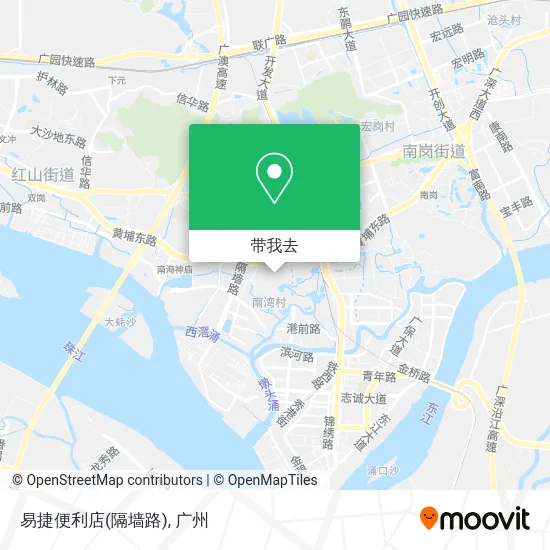易捷便利店(隔墙路)地图