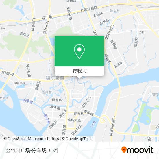 金竹山广场-停车场地图