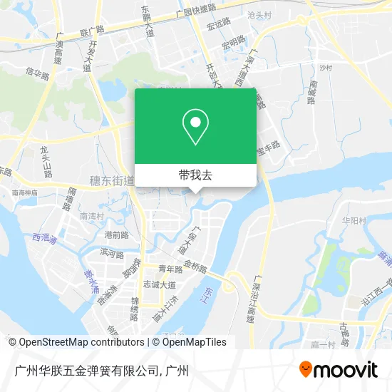 广州华朕五金弹簧有限公司地图