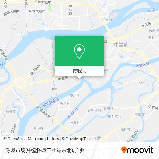 陈屋市场(中堂陈屋卫生站东北)地图