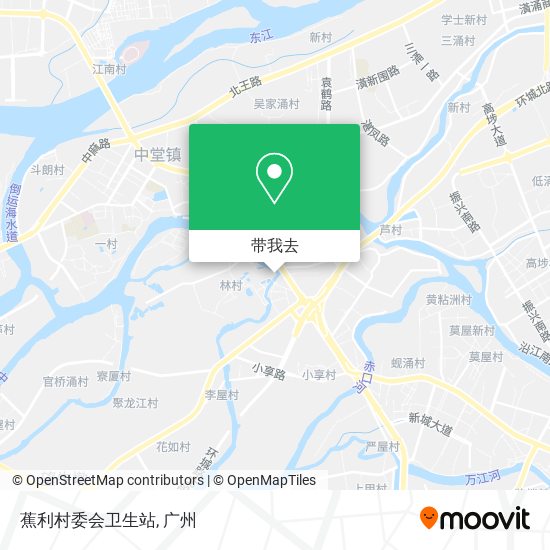 蕉利村委会卫生站地图