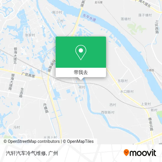 汽轩汽车冷气维修地图