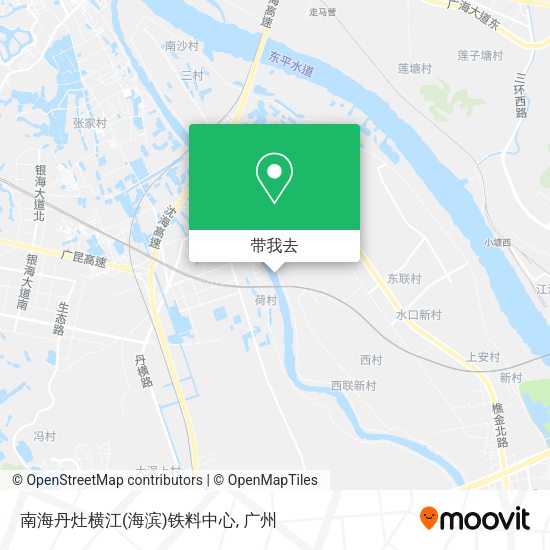 南海丹灶横江(海滨)铁料中心地图