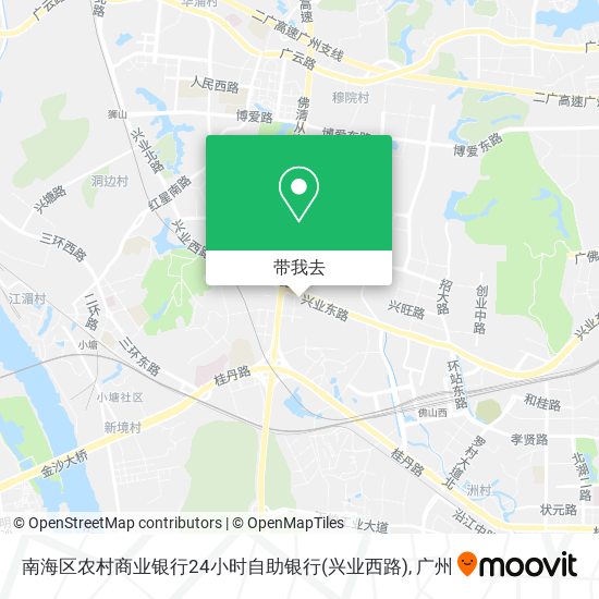 南海区农村商业银行24小时自助银行(兴业西路)地图