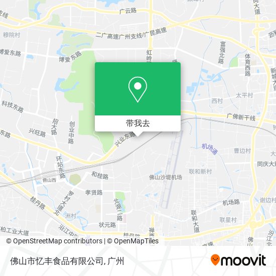 佛山市忆丰食品有限公司地图