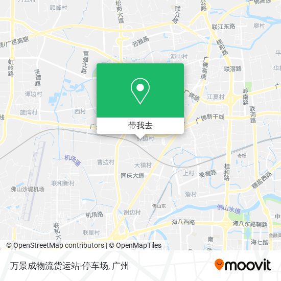 万景成物流货运站-停车场地图