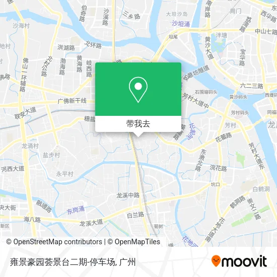 雍景豪园荟景台二期-停车场地图
