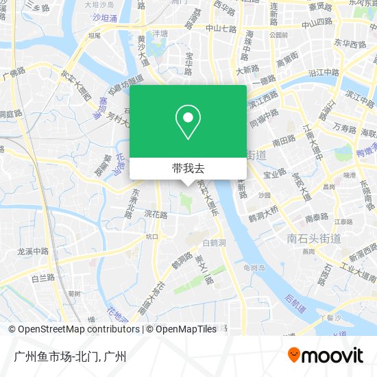 广州鱼市场-北门地图