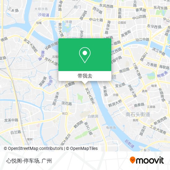 心悦阁-停车场地图