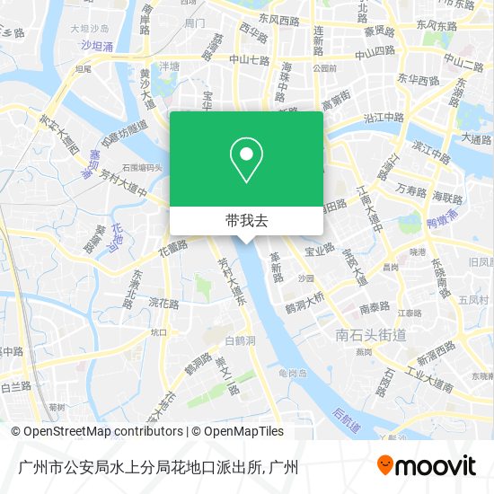 广州市公安局水上分局花地口派出所地图