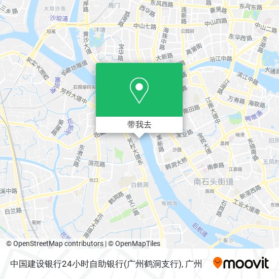 中国建设银行24小时自助银行(广州鹤洞支行)地图