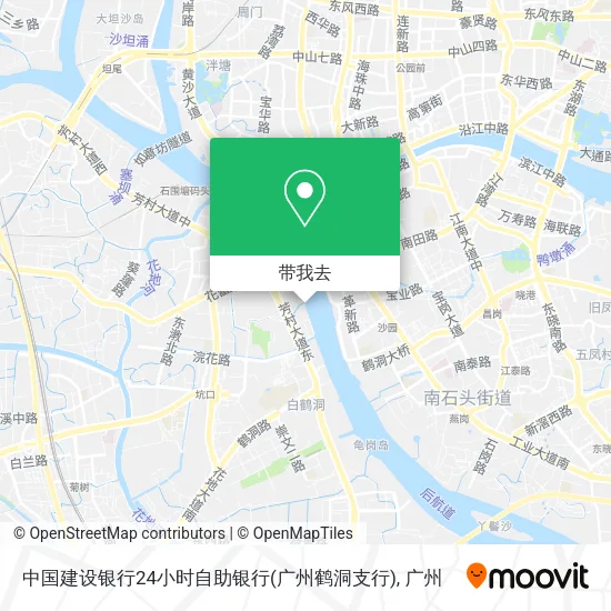 中国建设银行24小时自助银行(广州鹤洞支行)地图