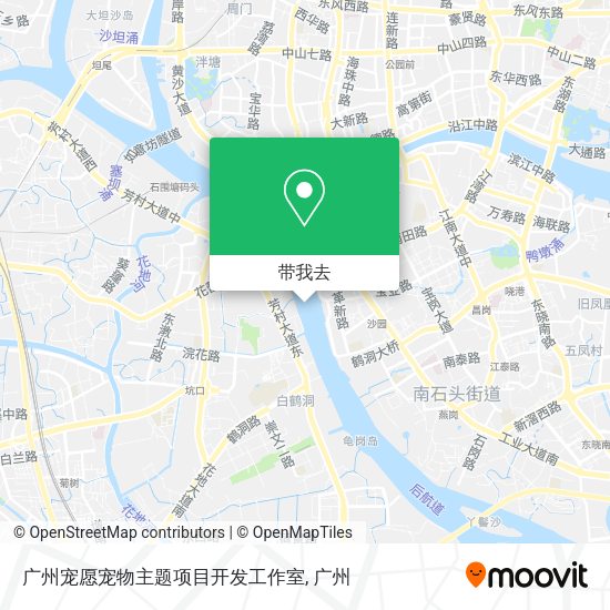 广州宠愿宠物主题项目开发工作室地图