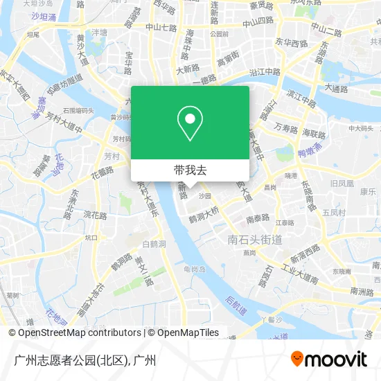 广州志愿者公园(北区)地图
