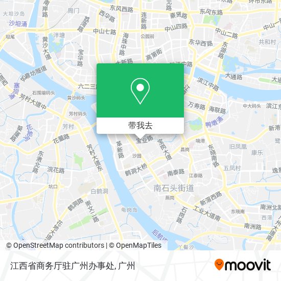 江西省商务厅驻广州办事处地图