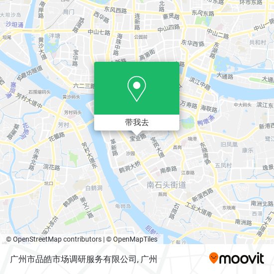 广州市品皓市场调研服务有限公司地图
