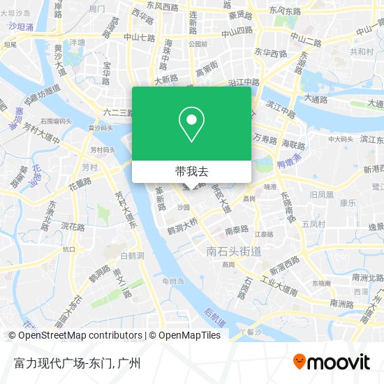 富力现代广场-东门地图