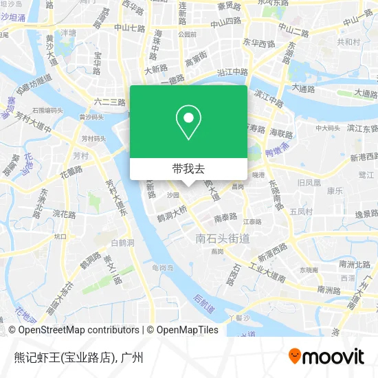 熊记虾王(宝业路店)地图