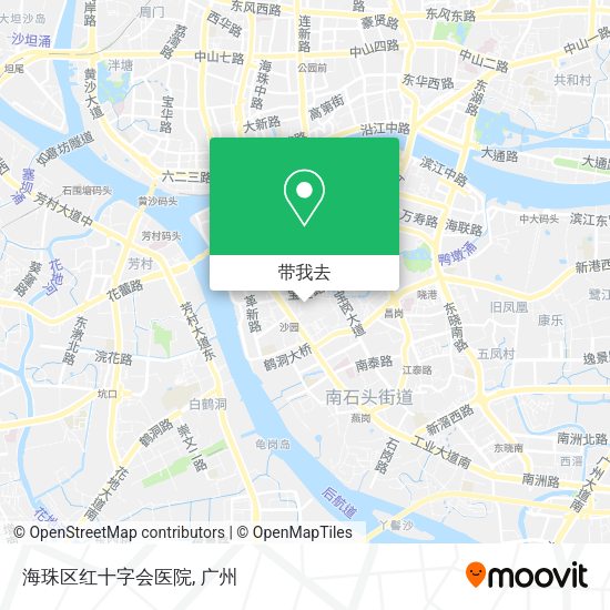 海珠区红十字会医院地图