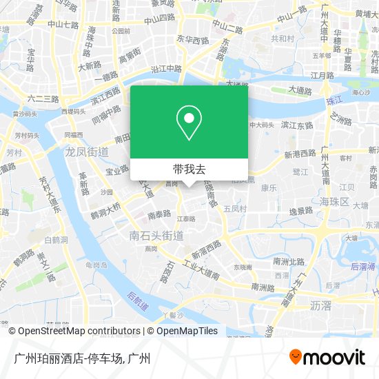 广州珀丽酒店-停车场地图