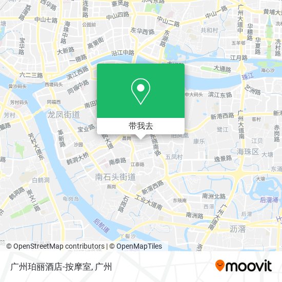 广州珀丽酒店-按摩室地图