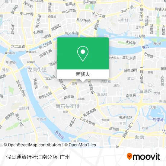 假日通旅行社江南分店地图