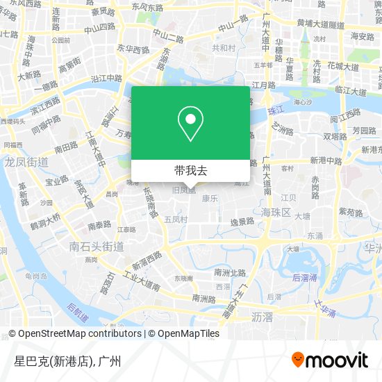 星巴克(新港店)地图