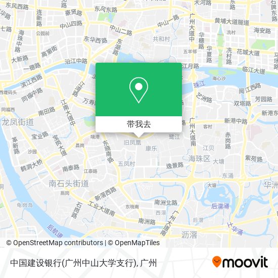 中国建设银行(广州中山大学支行)地图