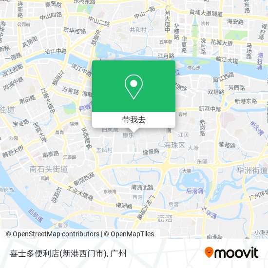 喜士多便利店(新港西门市)地图