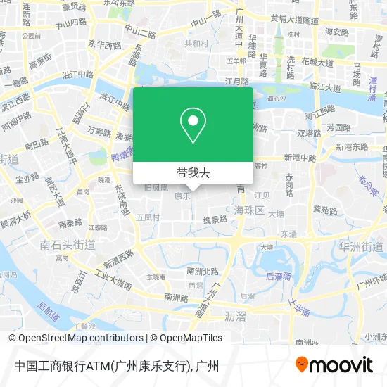 中国工商银行ATM(广州康乐支行)地图