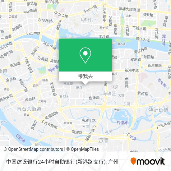 中国建设银行24小时自助银行(新港路支行)地图