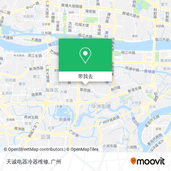 天诚电器冷器维修地图