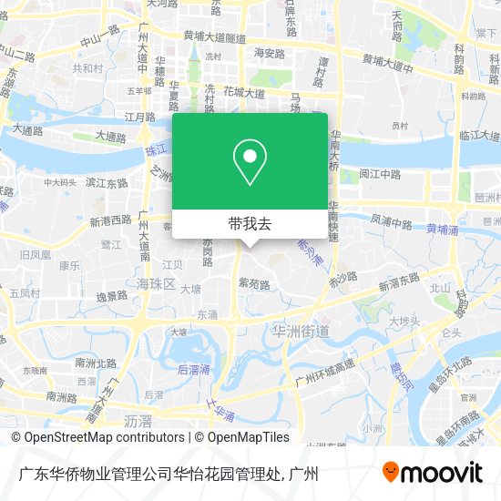 广东华侨物业管理公司华怡花园管理处地图