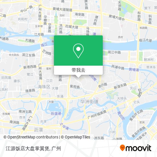 江源饭店大盘掌翼煲地图