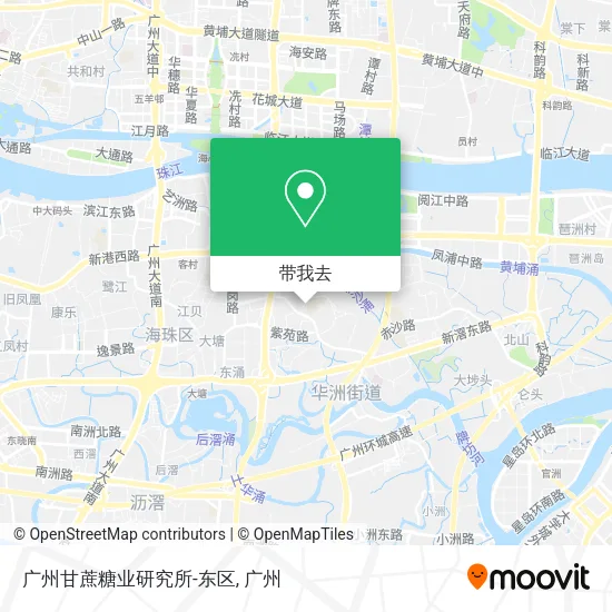 广州甘蔗糖业研究所-东区地图