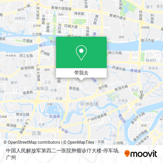 中国人民解放军第四二一医院肿瘤诊疗大楼-停车场地图