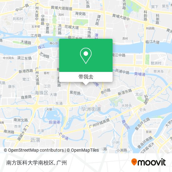 南方医科大学南校区地图