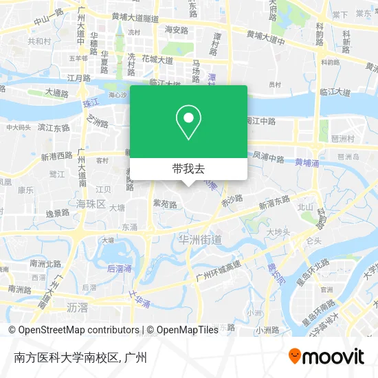 南方医科大学南校区地图