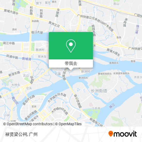 禄贤梁公祠地图