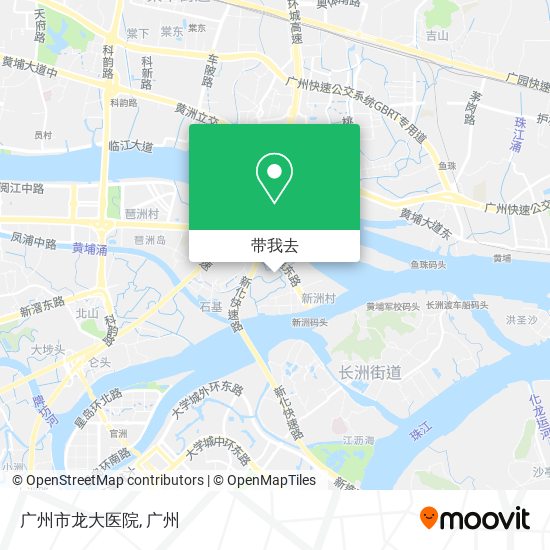 广州市龙大医院地图