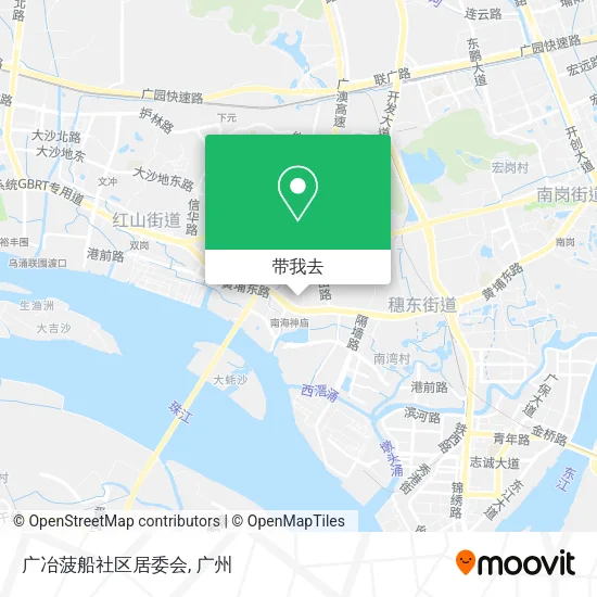 广冶菠船社区居委会地图