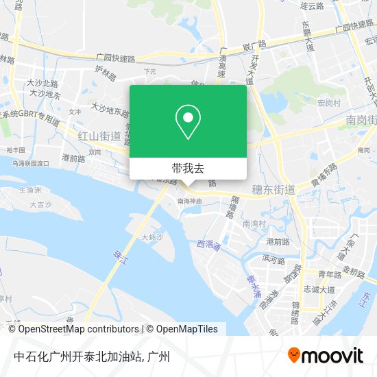 中石化广州开泰北加油站地图