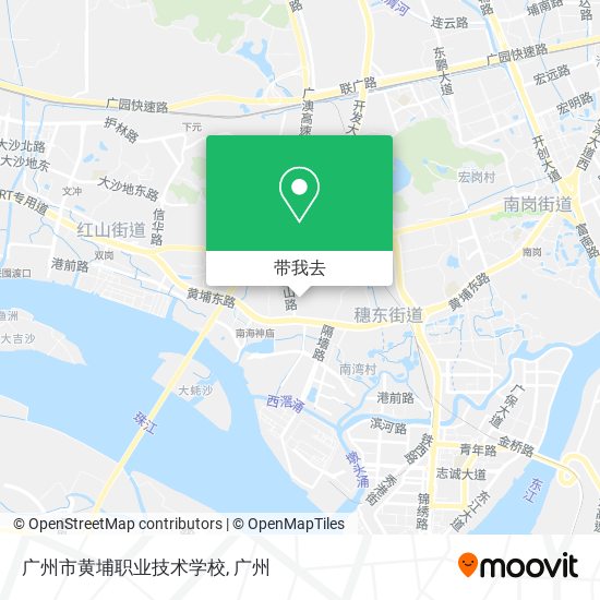 广州市黄埔职业技术学校地图