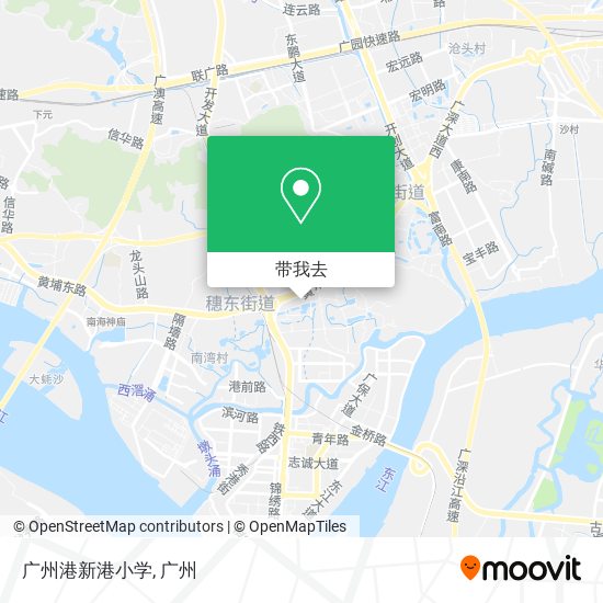 广州港新港小学地图