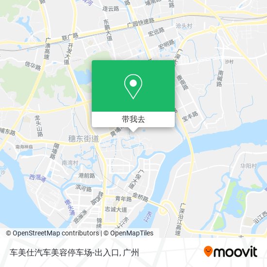 车美仕汽车美容停车场-出入口地图
