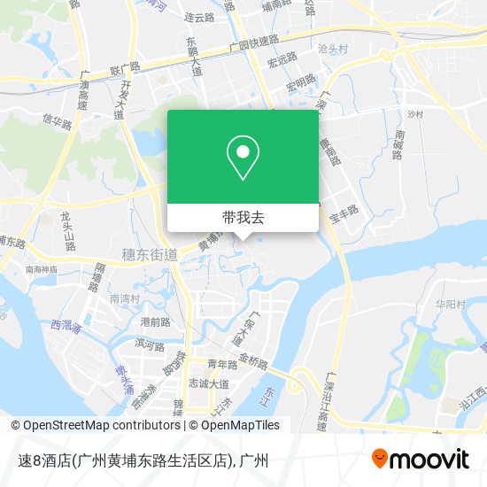 速8酒店(广州黄埔东路生活区店)地图