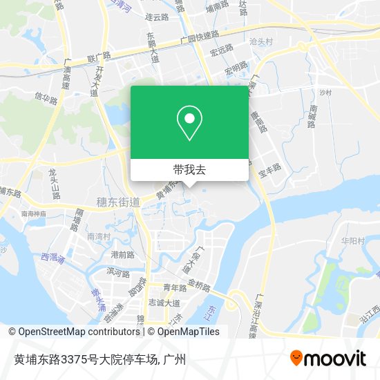 黄埔东路3375号大院停车场地图