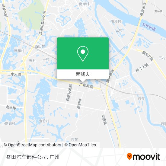 昼田汽车部件公司地图