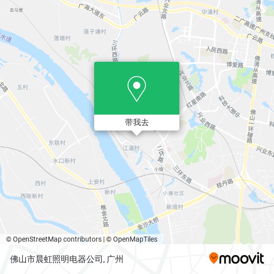 佛山市晨虹照明电器公司地图